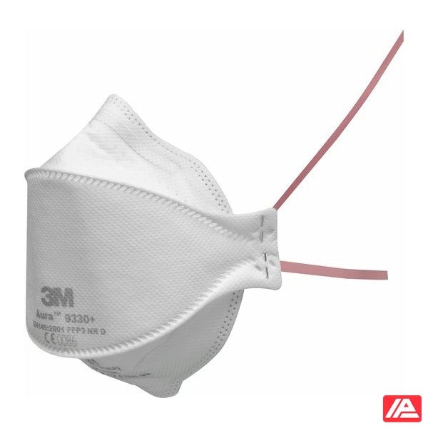 3M™ Aura™ Μάσκα Σωματιδίων, FFP3, Χωρίς βαλβίδα, 9330+