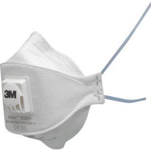 3M™ Aura™ Μάσκα Σωματιδίων, FFP2, Με βαλβίδα, 9322+