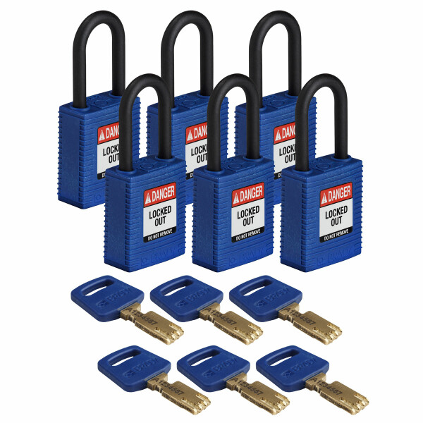 Brady SafeKey Nylon Lockout Padlocks