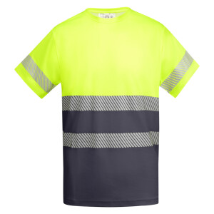 Roly Κοντομάνικο Μπλουζάκι Εργασίας Tauri Lead / Fluor Yellow