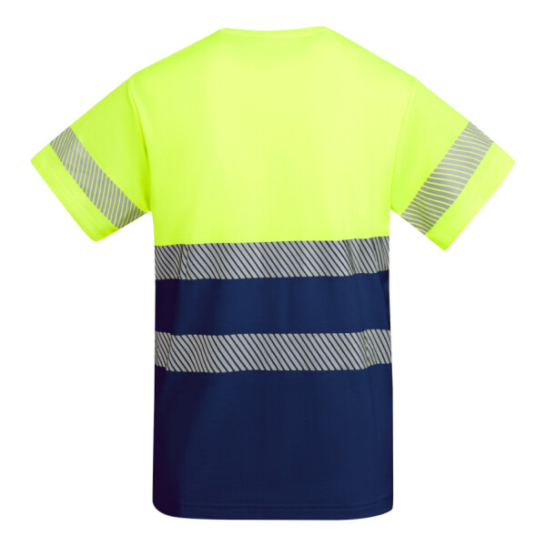 Roly Κοντομάνικο Μπλουζάκι Εργασίας Tauri Navy Blue / Fluor Yellow - Image 2