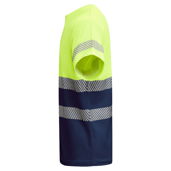 Roly Κοντομάνικο Μπλουζάκι Εργασίας Tauri Navy Blue / Fluor Yellow - Image 3