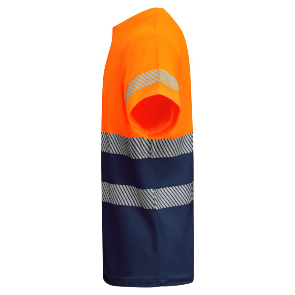 Roly Κοντομάνικο Μπλουζάκι Εργασίας Tauri Navy Blue / Fluor Orange - Image 3