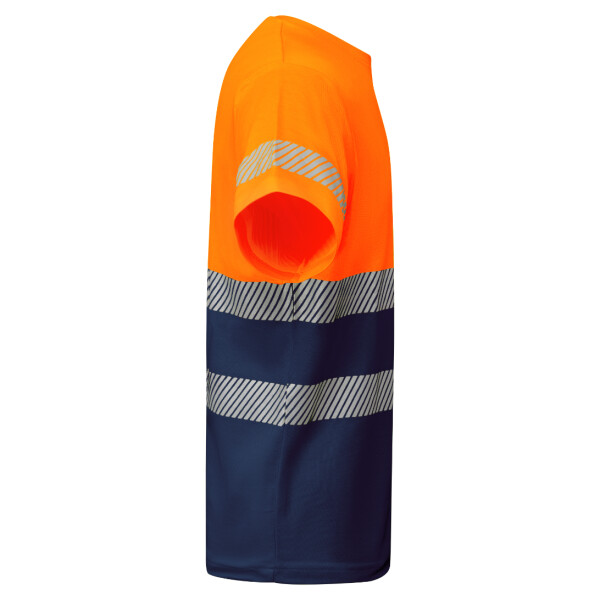 Roly Κοντομάνικο Μπλουζάκι Εργασίας Tauri Navy Blue / Fluor Orange - Image 4