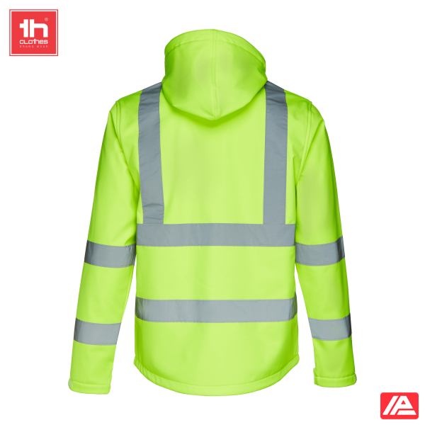 TH Clothes Softshell Μπουφάν Zagreb Work Fluo Yellow - Image 2