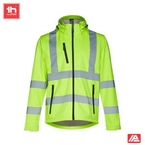 TH Clothes Softshell Μπουφάν Zagreb Work Fluo Yellow