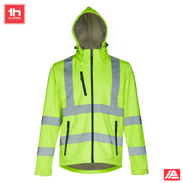 TH Clothes Softshell Μπουφάν Zagreb Work Fluo Yellow - Image 4