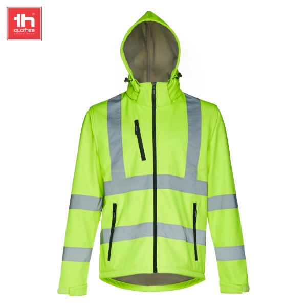 TH Clothes Softshell Μπουφάν Zagreb Work Fluo Yellow - Image 4