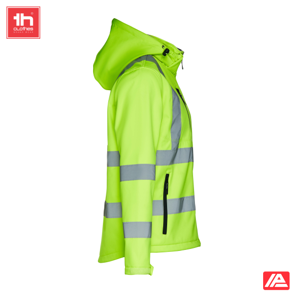 TH Clothes Softshell Μπουφάν Zagreb Work Fluo Yellow - Image 3