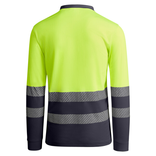 Roly Μακρυμάνικο Polo Εργασίας Atrio LS Lead / Fluor Yellow - Image 2