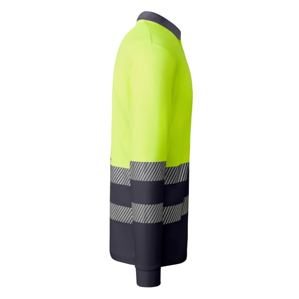Roly Μακρυμάνικο Polo Εργασίας Atrio LS Lead / Fluor Yellow - Image 4