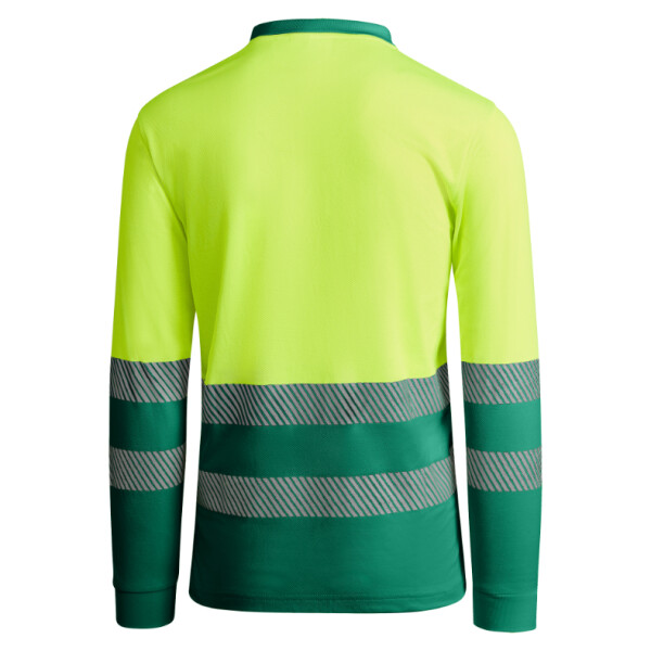 Roly Μακρυμάνικο Polo Εργασίας Atrio LS Garden Green / Fluor Yellow - Image 2