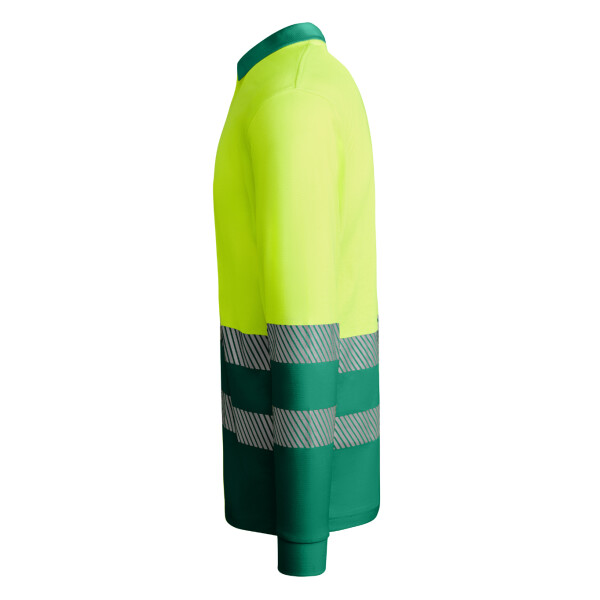 Roly Μακρυμάνικο Polo Εργασίας Atrio LS Garden Green / Fluor Yellow - Image 3