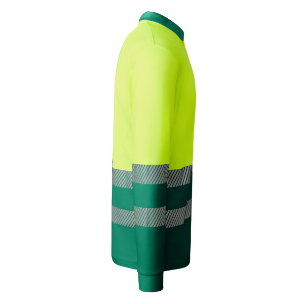 Roly Μακρυμάνικο Polo Εργασίας Atrio LS Garden Green / Fluor Yellow - Image 4