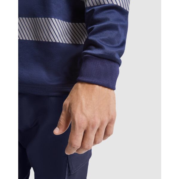 Roly Μακρυμάνικο Polo Εργασίας Atrio LS Navy Blue / Fluor Yellow - Image 5