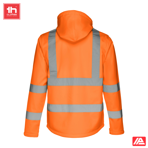 TH Clothes Softshell Μπουφάν Zagreb Work Fluo Orange - Image 2
