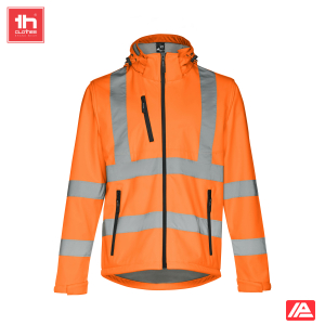 TH Clothes Softshell Μπουφάν Zagreb Work Fluo Orange