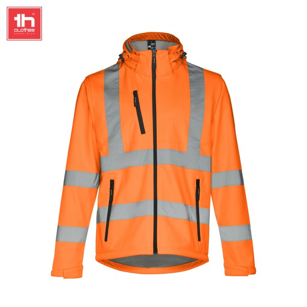 TH Clothes Softshell Μπουφάν Zagreb Work Fluo Orange