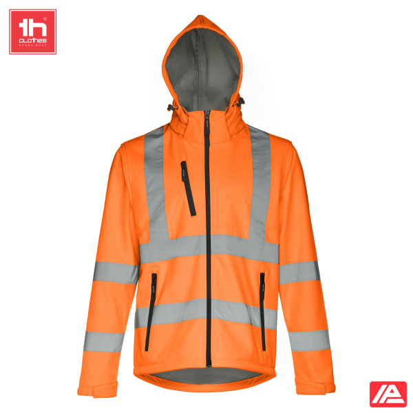 TH Clothes Softshell Μπουφάν Zagreb Work Fluo Orange - Image 3
