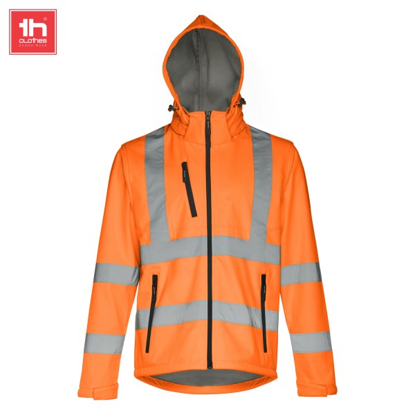 TH Clothes Softshell Μπουφάν Zagreb Work Fluo Orange - Image 3
