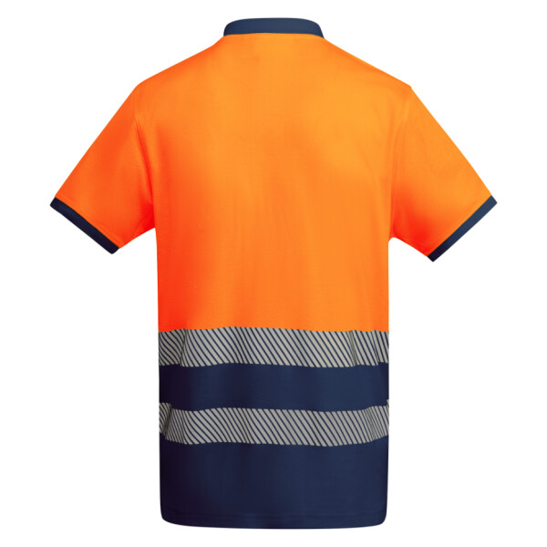 Roly Κοντομάνικο Polo Εργασίας Atrio Navy Blue / Fluor Orange - Image 2