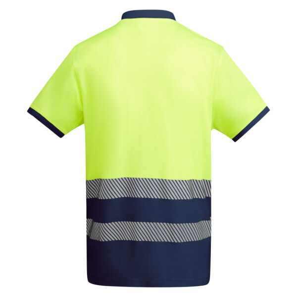 Roly Κοντομάνικο Polo Εργασίας Atrio Navy Blue / Luor Yellow - Image 2