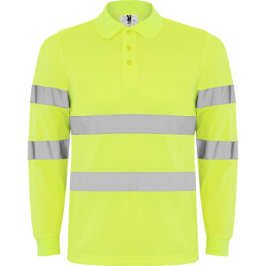 Roly Μακρυμάνικο Polo Εργασίας Polaris L/S Fluor Yellow