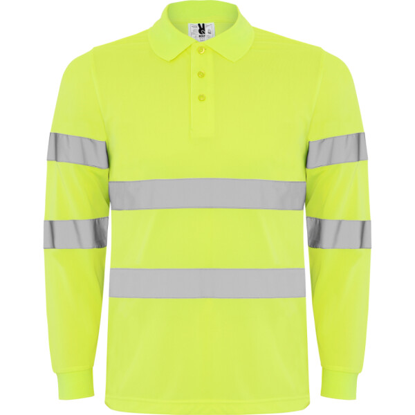 Roly Μακρυμάνικο Polo Εργασίας Polaris L/S Fluor Yellow