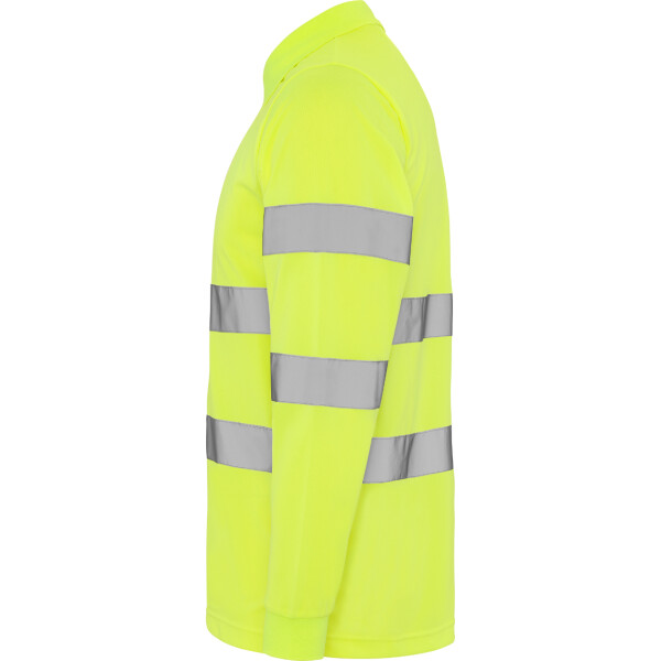 Roly Μακρυμάνικο Polo Εργασίας Polaris L/S Fluor Yellow - Image 3