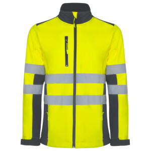 Roly Softshell Μπουφάν Εργασίας Antares Lead / Fluor Yellow