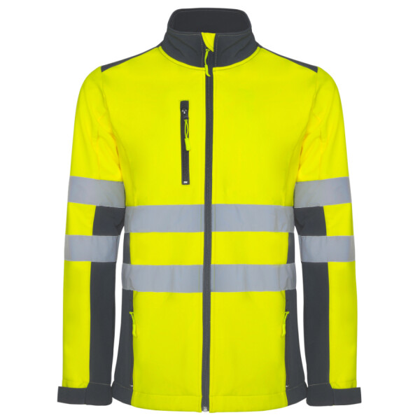 Roly Softshell Μπουφάν Εργασίας Antares Lead / Fluor Yellow
