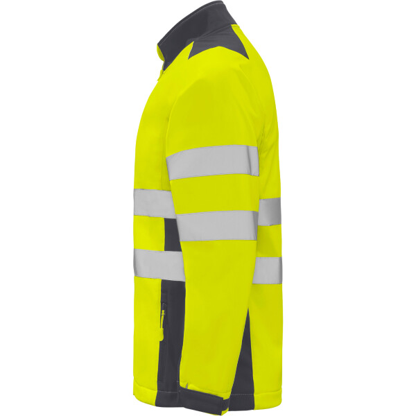 Roly Softshell Μπουφάν Εργασίας Antares Lead / Fluor Yellow - Image 3
