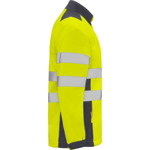 Roly Softshell Μπουφάν Εργασίας Antares Lead / Fluor Yellow - Image 4