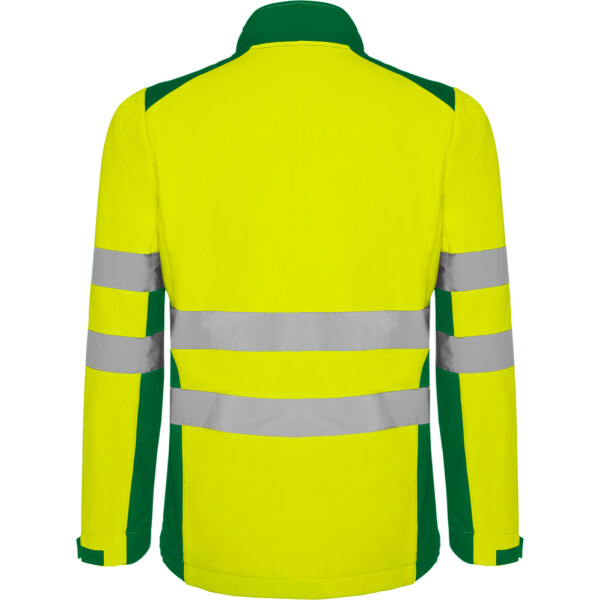 Roly Softshell Μπουφάν Εργασίας Antares Garden Green / Fluor Yellow - Image 2