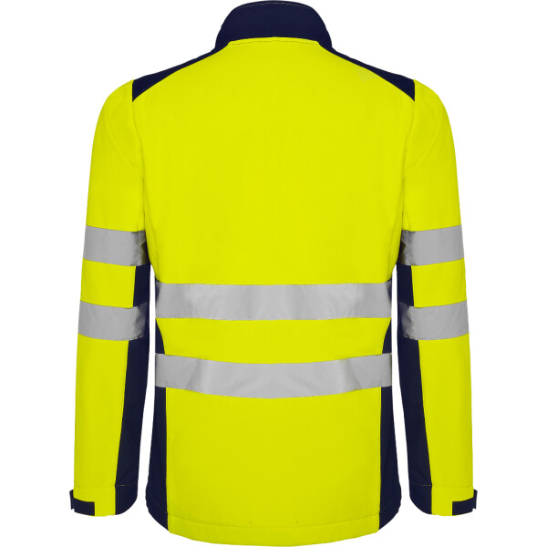Roly Softshell Μπουφάν Εργασίας Antares Navy Blue / Fluor Yellow - Image 2