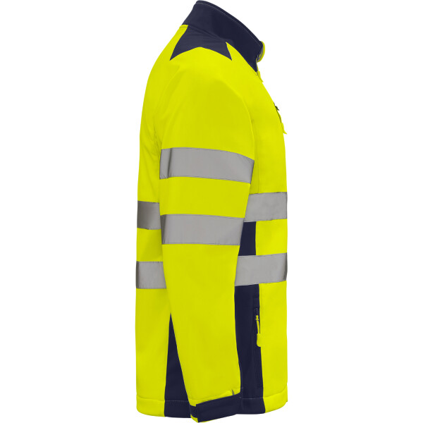 Roly Softshell Μπουφάν Εργασίας Antares Navy Blue / Fluor Yellow - Image 4