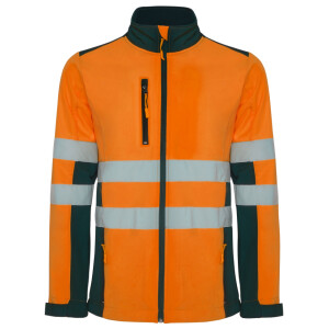 Roly Softshell Μπουφάν Εργασίας Antares Navy Blue / Fluor Orange
