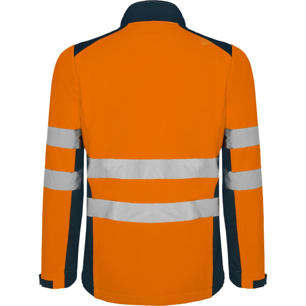 Roly Softshell Μπουφάν Εργασίας Antares Navy Blue / Fluor Orange - Image 2