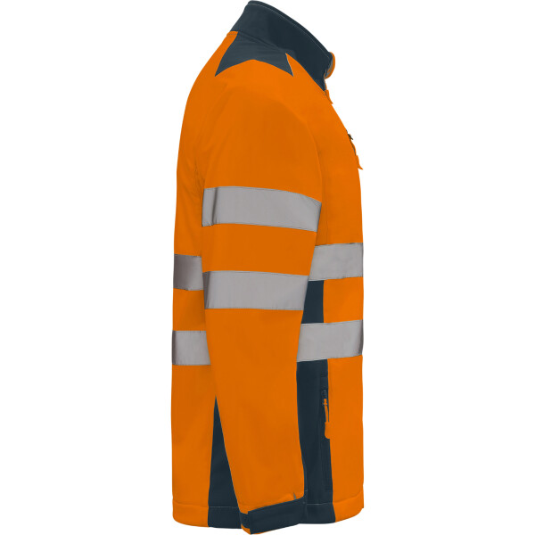 Roly Softshell Μπουφάν Εργασίας Antares Navy Blue / Fluor Orange - Image 4