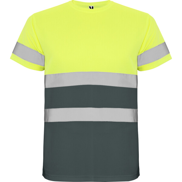 Roly Κοντομάνικο Μπλουζάκι Εργασίας Delta Lead / Fluor Yellow