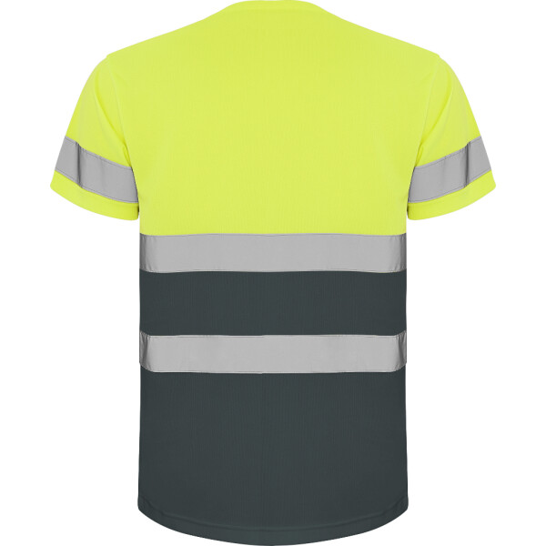 Roly Κοντομάνικο Μπλουζάκι Εργασίας Delta Lead / Fluor Yellow - Image 2