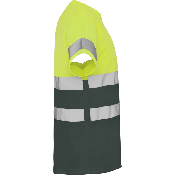 Roly Κοντομάνικο Μπλουζάκι Εργασίας Delta Lead / Fluor Yellow - Image 3