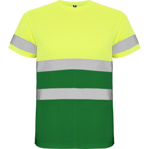 Roly Κοντομάνικο Μπλουζάκι Εργασίας Delta Garden Green / Fluor Yellow