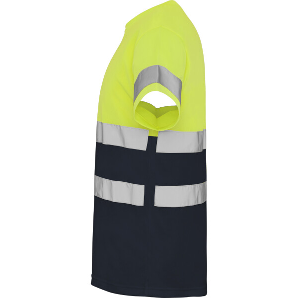Roly Κοντομάνικο Μπλουζάκι Εργασίας Delta Navy Blue / Fluor Yellow - Image 3