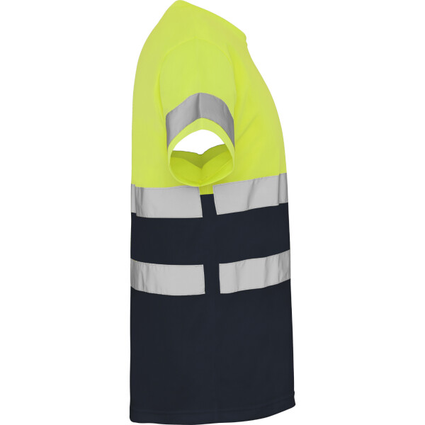 Roly Κοντομάνικο Μπλουζάκι Εργασίας Delta Navy Blue / Fluor Yellow - Image 4