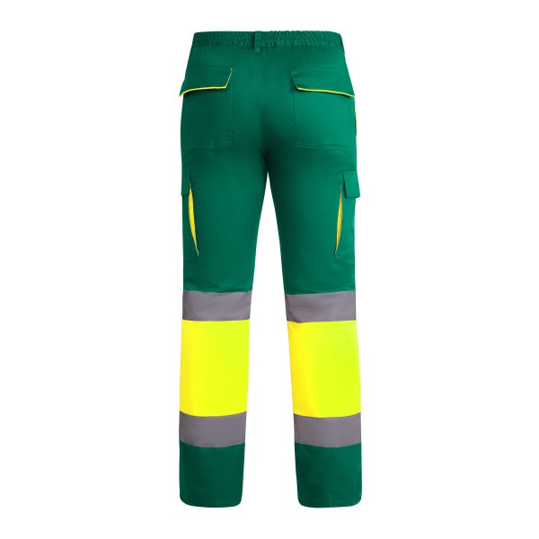 Roly Παντελόνι Εργασίας Enix Garden Green / Fluor Yellow - Image 2