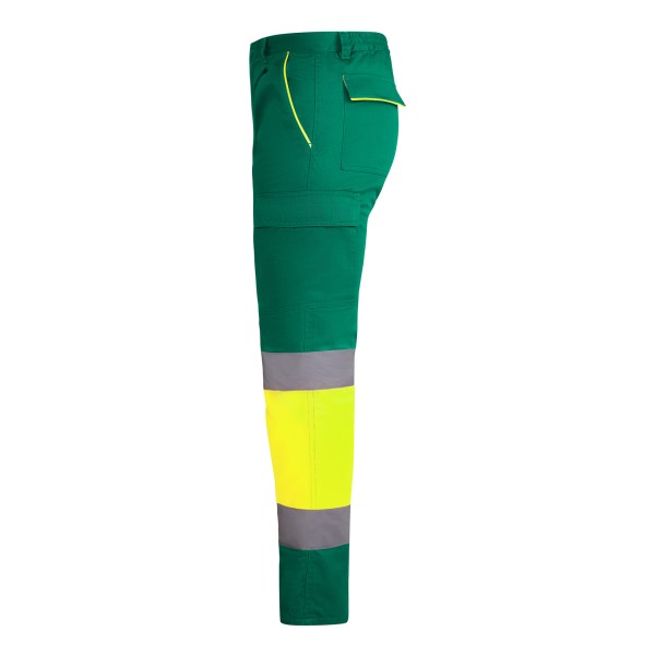 Roly Παντελόνι Εργασίας Enix Garden Green / Fluor Yellow - Image 3