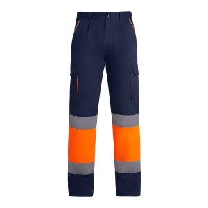 Roly Παντελόνι Εργασίας Enix Navy Blue / Fluor Orange