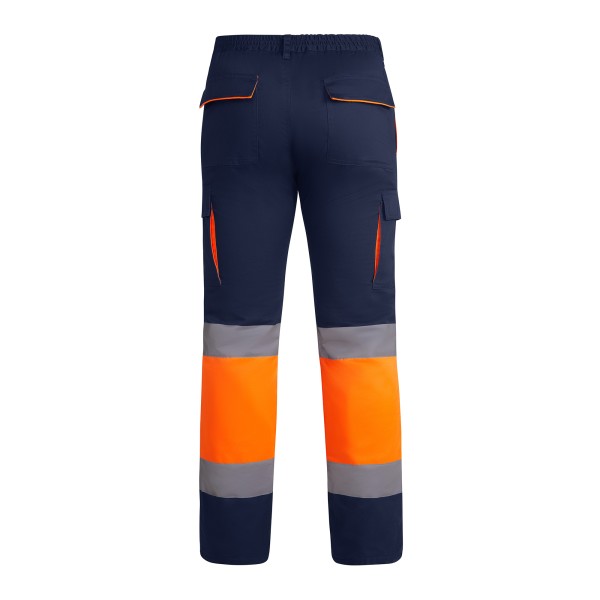 Roly Παντελόνι Εργασίας Enix Navy Blue / Fluor Orange - Image 2