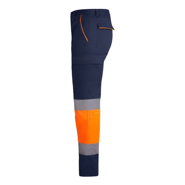 Roly Παντελόνι Εργασίας Enix Navy Blue / Fluor Orange - Image 3